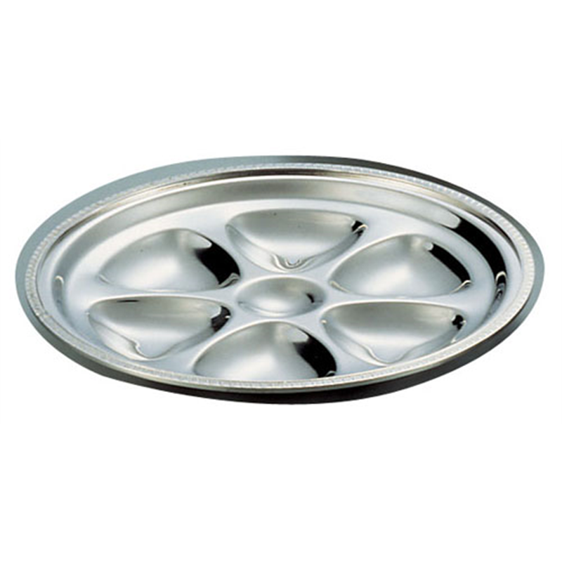 UK18-8菊渕オイスタープレート 1個(ご注文単位1個)【直送品】