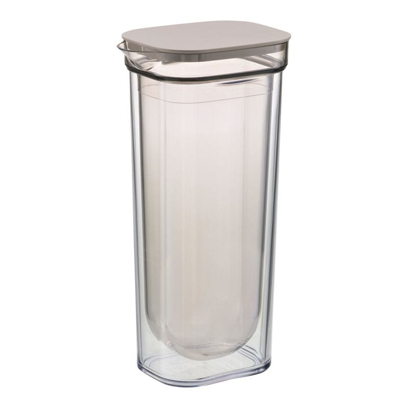 ダブルウォールカラフェ 1L ブラウン 1袋(ご注文単位1袋)【直送品】