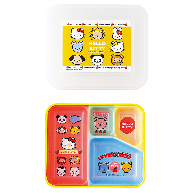 きれいな器　幼稚園　PR-23　イエロー 内キティ／透明ハローキティ 1個（ご注文単位1個）【直送品】