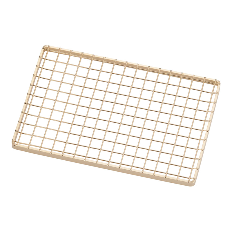 SA18-8金仕上げ盛付網（飾り網） 角型 1袋（ご注文単位1袋）【直送品】