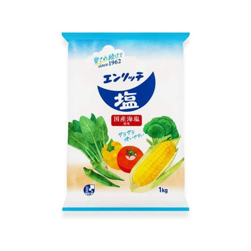 マルニ エンリッチ塩 平袋 1kg 1個※軽（ご注文単位1個）【直送品】