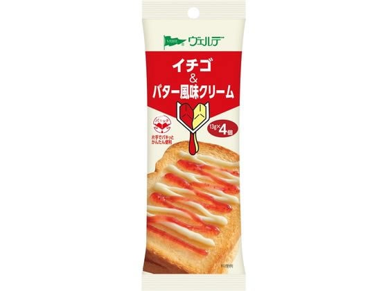 アヲハタ ヴェルデ パキッテ イチゴ&バター風味クリーム 4個入 1袋※軽（ご注文単位1袋）【直送品】