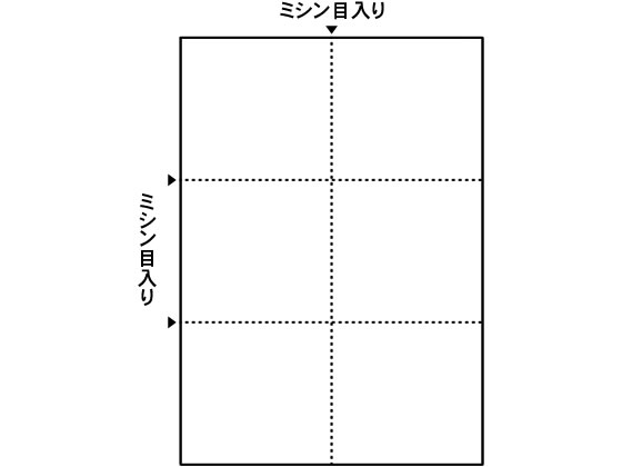 ヒサゴ マルチプリンタ帳票 A4 白紙 6面 100枚 FSC2078 1冊(ご注文単位1冊)【直送品】