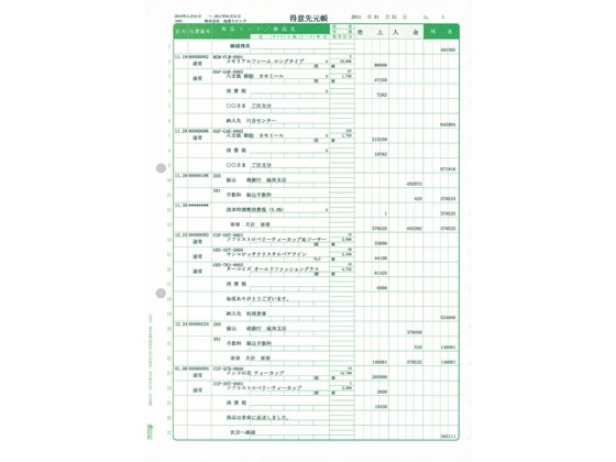 弥生 兼用元帳(単票用紙) 1000枚入 332007 1箱(ご注文単位1箱)【直送品】