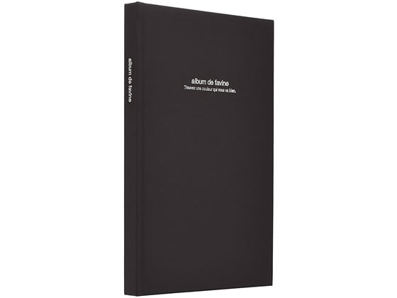 ナカバヤシ ドゥ ファビネ ブック式フリーアルバム B5 100年台紙 ブラック 1冊（ご注文単位1冊)【直送品】