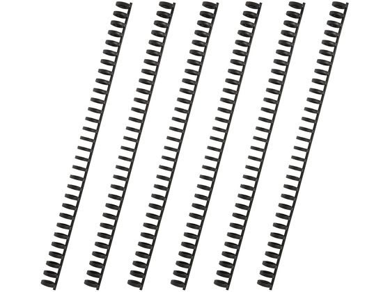 カール事務器 ルーズリング 10mm ブラック 6本入 LR-10-K 1袋(ご注文単位1袋)【直送品】
