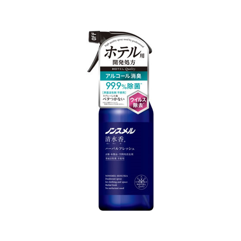 白元アース ノンスメル 清水香 ハーバルフレッシュ 本体 400ml 1個（ご注文単位1個)【直送品】