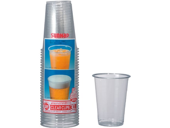 サンナップ クリアーカップ 215ml 30個 C2130ZEX 1パック（ご注文単位1パック)【直送品】