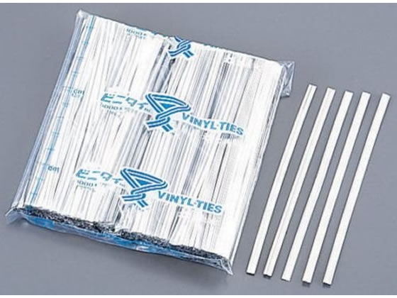 共和 ビニタイ 銀 PET 4mm×8cm QH080-12TG 1袋(ご注文単位1袋)【直送品】