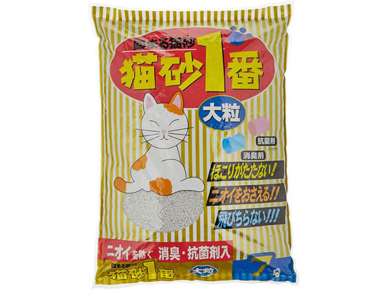 クニミネマーケティング 猫砂1番 大粒 7L 1袋(ご注文単位1袋)【直送品】