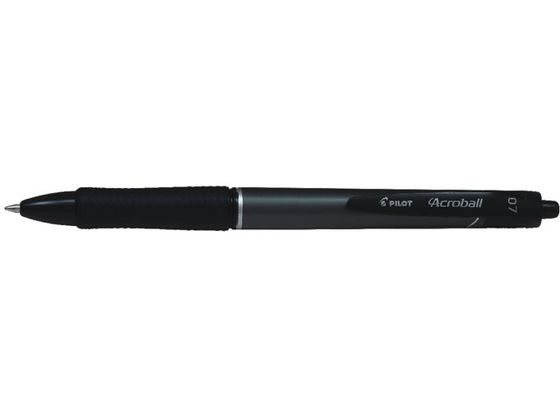 パイロット アクロボール T 極細 0.7mm メタルブラック BAB-15FT-MB 1本(ご注文単位1本)【直送品】