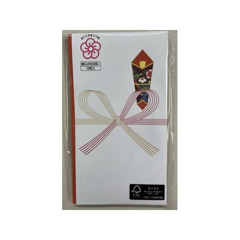 寿堂 祝 多当 中袋なし 花結 No.132 10枚 06132 1袋（ご注文単位1袋）【直送品】