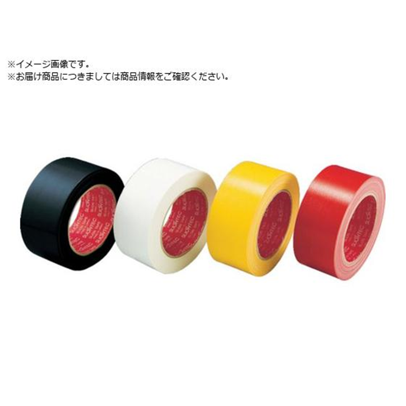 SLIONTEC カラー布粘着テープ50mm ホワイト 343702-WH-00-50X25 1巻（ご注文単位1巻）【直送品】