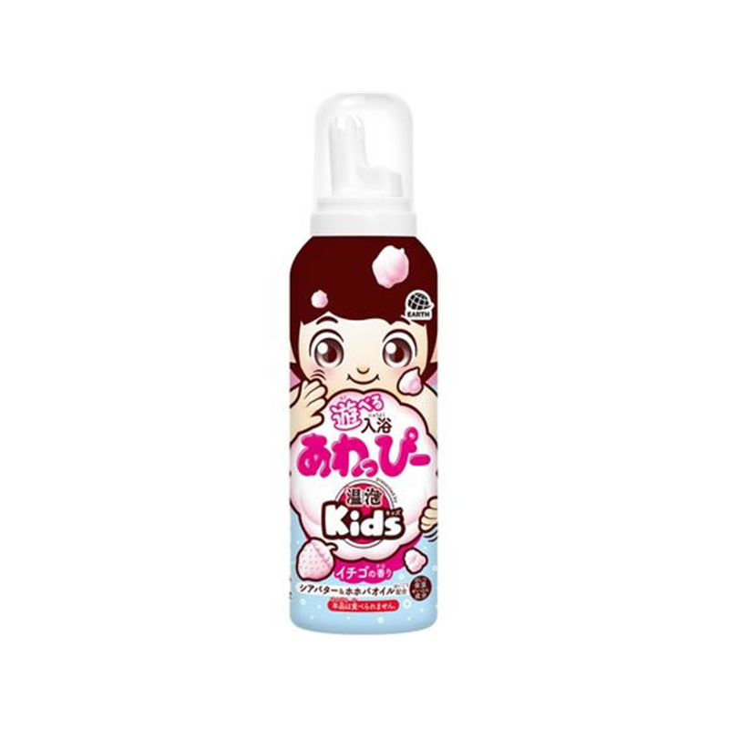 アース製薬 遊べる入浴あわっぴー イチゴの香り 160mL 1本(ご注文単位1本)【直送品】