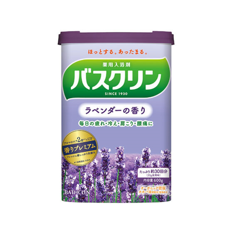 バスクリン バスクリン ラベンダーの香り 600g 1個(ご注文単位1個)【直送品】
