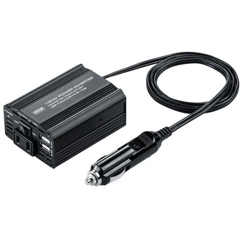 サンワサプライ カーインバーター(120W) CAR-CHR80AC 1個(ご注文単位1個)【直送品】