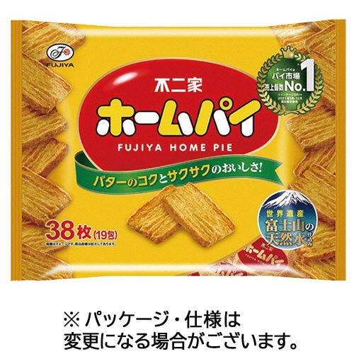 不二家 ホームパイ (2枚×19袋) 5袋/セット ※軽(ご注文単位1セット)【直送品】