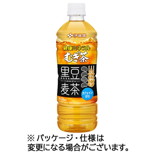 伊藤園 健康ミネラルむぎ茶 黒豆麦茶 650mL ペットボトル 1ケース(24本) ※軽(ご注文単位1ケース)【直送品】