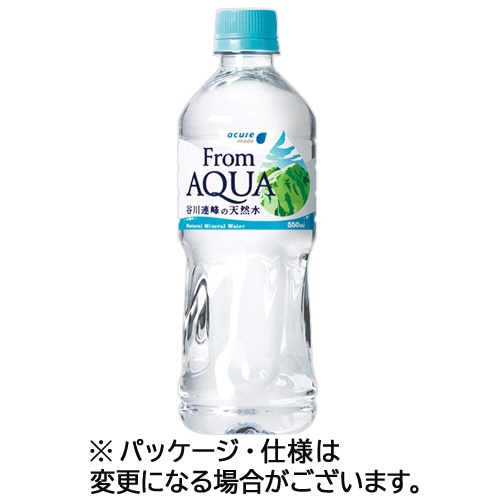 JR東日本クロスステーション フロムアクア 谷川連峰の天然水 550mL ペットボトル 1ケース(24本) ※軽（ご注文単位1ケース）【直送品】