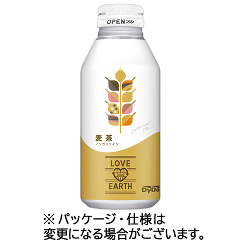 ダイドードリンコ ラブジアース 麦茶 370g ボトル缶 24本/ケース※軽（ご注文単位1ケース）【直送品】