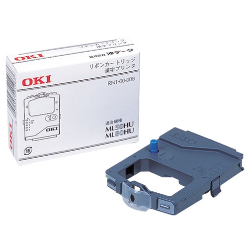 OKI ML50HU/80HU用インクリボン 黒 RN6-00-008 6本/箱（ご注文単位1箱）【直送品】