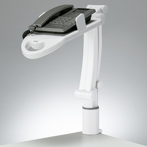 TANOSEE テレホンスタンドフレックス ホワイト 1台(ご注文単位1台)【直送品】
