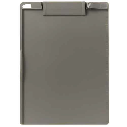 TANOSEE クリップボード A4タテ グレー 1枚（ご注文単位1枚）【直送品】