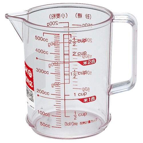 アスベル 耐熱計量カップ R-500 520ml 1個(ご注文単位1個)【直送品】