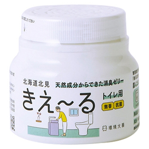 環境大善 きえーる トイレ用 ゼリータイプ 無香 本体 160g H-KTJ-160 1個(ご注文単位1個)【直送品】