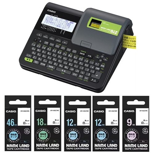 カシオ NAME LAND KL-V460 テープ5本セットモデル KL-KIN-SET 1セット(ご注文単位1セット)【直送品】