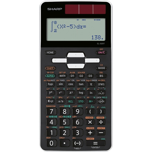 シャープ 関数電卓 スタンダードモデル 10桁 ハードケース付 ホワイト EL-509T-WX 1台(ご注文単位1台)【直送品】