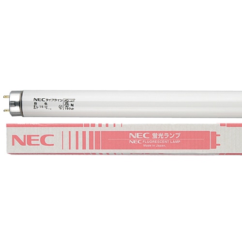 ホタルクス(NEC) 蛍光ランプ ライフライン 直管グロースタータ形 10W形 白色 FL10W/4K-L 4本/袋（ご注文単位1袋）【直送品】