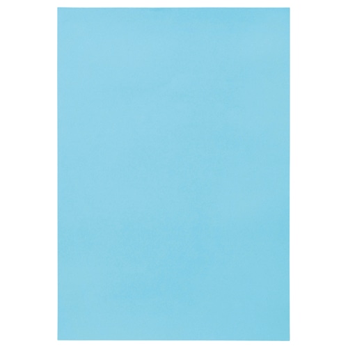 TANOSEE 色画用紙 四つ切 みずいろ 10枚/袋(ご注文単位1袋)【直送品】