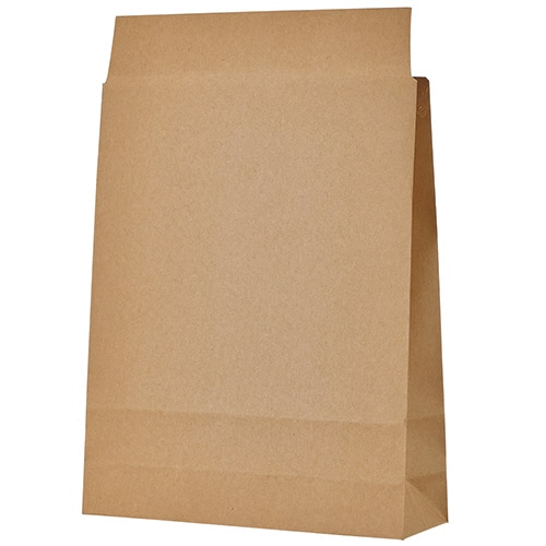 TANOSEE 宅配袋 小 茶 封かんテープ付 100枚/袋(ご注文単位1袋)【直送品】