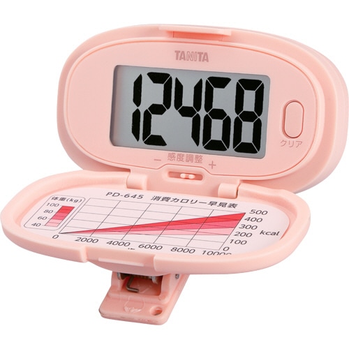 タニタ 歩数計 ピンク PD645PK 1個(ご注文単位1個)【直送品】