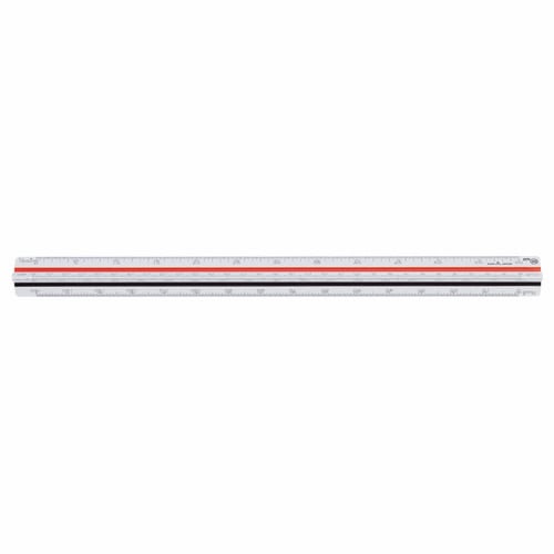 ライオン事務器 三角スケール 一般用 副尺付き 300mm No.505 1個(ご注文単位1個)【直送品】