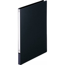 ライオン事務器　パームファイル　標準Z式　A4タテ　100枚収容　背幅18mm　紺　No.84-A4S　1冊（ご注文単位1冊）【直送品】