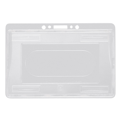 ライオン事務器 名札用ホルダー ヨコ型 ハードタイプ(IDカード2枚用) N216H-2P 1パック(2枚)(ご注文単位1パック)【直送品】