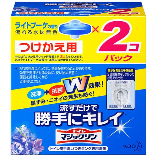 花王 トイレマジックリン 流すだけで勝手にキレイ ライトブーケの香り つけかえ用 80g 1セット(2個)(ご注文単位1セット)【直送品】