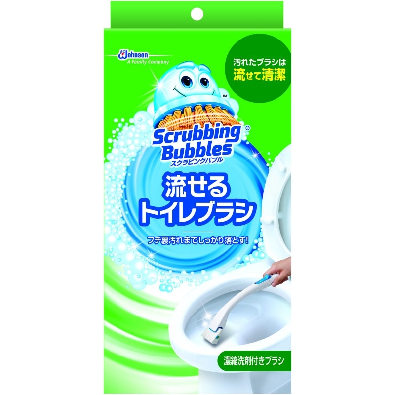 ジョンソン スクラビングバブルシャット流せるトイレブラシ本体 1個(ご注文単位1個)【直送品】
