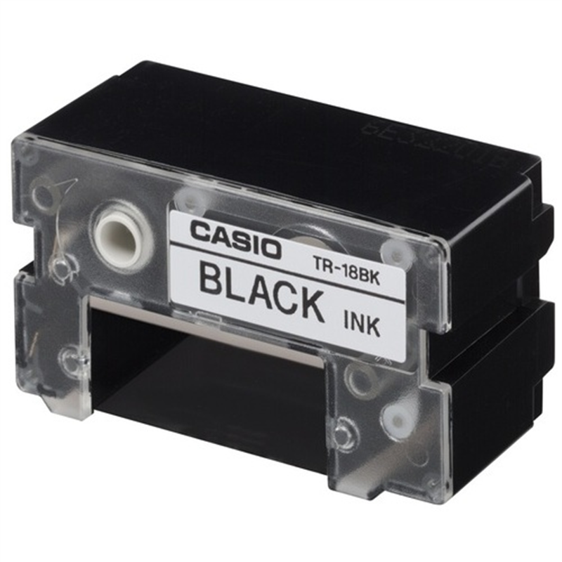 カシオ計算機 CR?Rプリンターリボン TR-18BK 黒  1個（ご注文単位1個）【直送品】