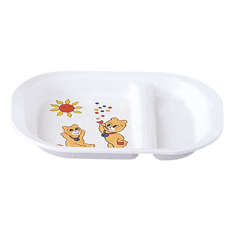 お子様食器 KF-10 角ランチ皿 コロちゃん 1個(ご注文単位1個)【直送品】