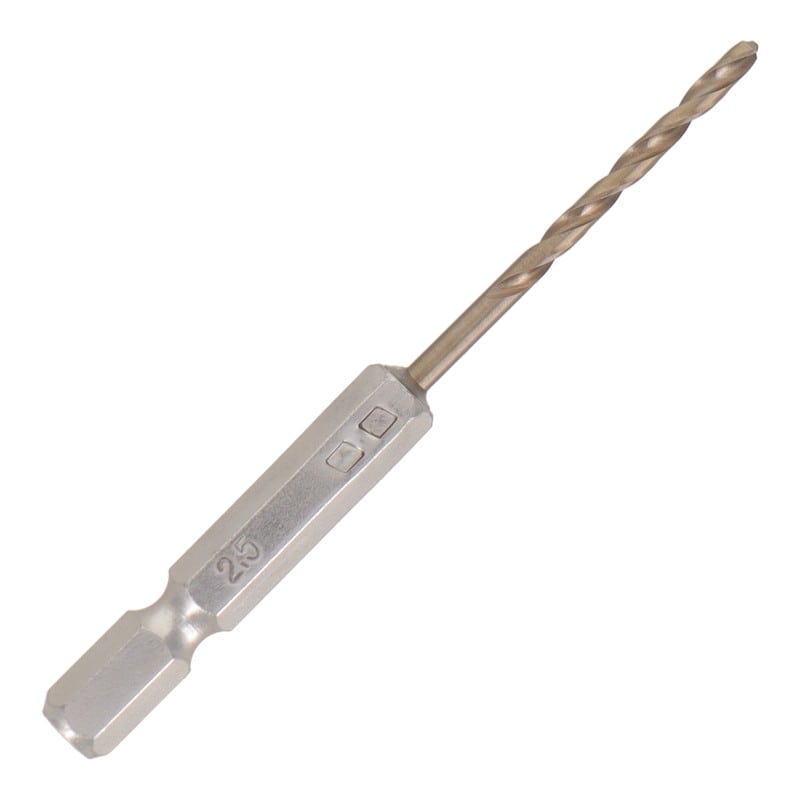三共コーポレーション 434270 六角軸ショートコバルトドリル 2.5mm #819525 1個(ご注文単位1個)【直送品】