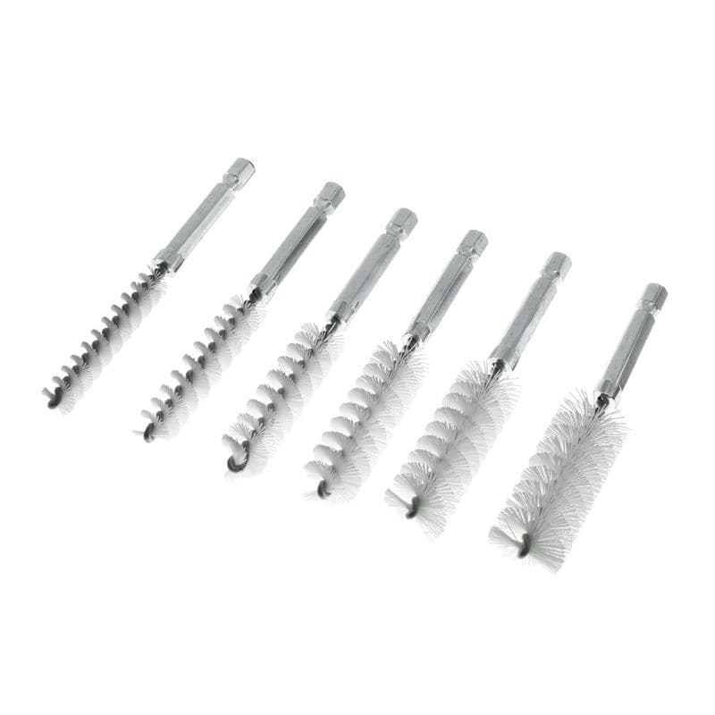 ワールドツール アストロプロダクツ AP 1/4HEX ワイヤーブラシセット ナイロン (6本組) 2011000012250（ご注文単位1セット）【直送品】