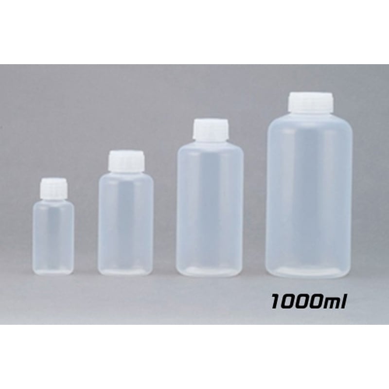 PFAボトル 細口 1L 中栓なし 1本 (ご注文単位1本)【直送品】
