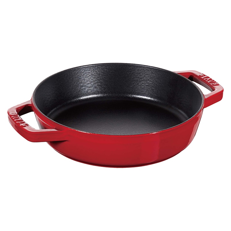 ストウブ 両手フライパン ラウンド 26cm チェリー 40511-727 1個(ご注文単位1個)【直送品】