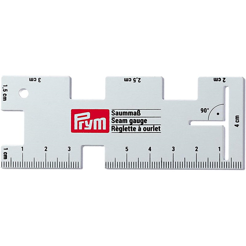 日本紐釦貿易 プリム(Prym) アルミシームゲージ 40×105mm シルバー PRM610736 （ご注文単位1枚）【直送品】