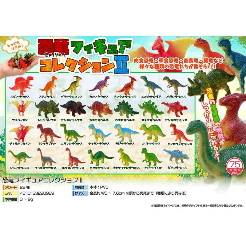 三洋堂 恐竜フィギュアコレクション2 28種アソート 4234 140個/袋(ご注文単位24袋)【直送品】