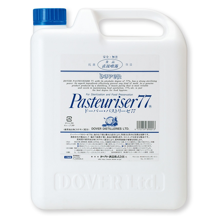 ドーバー酒造 アルコール製剤 パストリーゼ77 詰め替え 5L ※軽