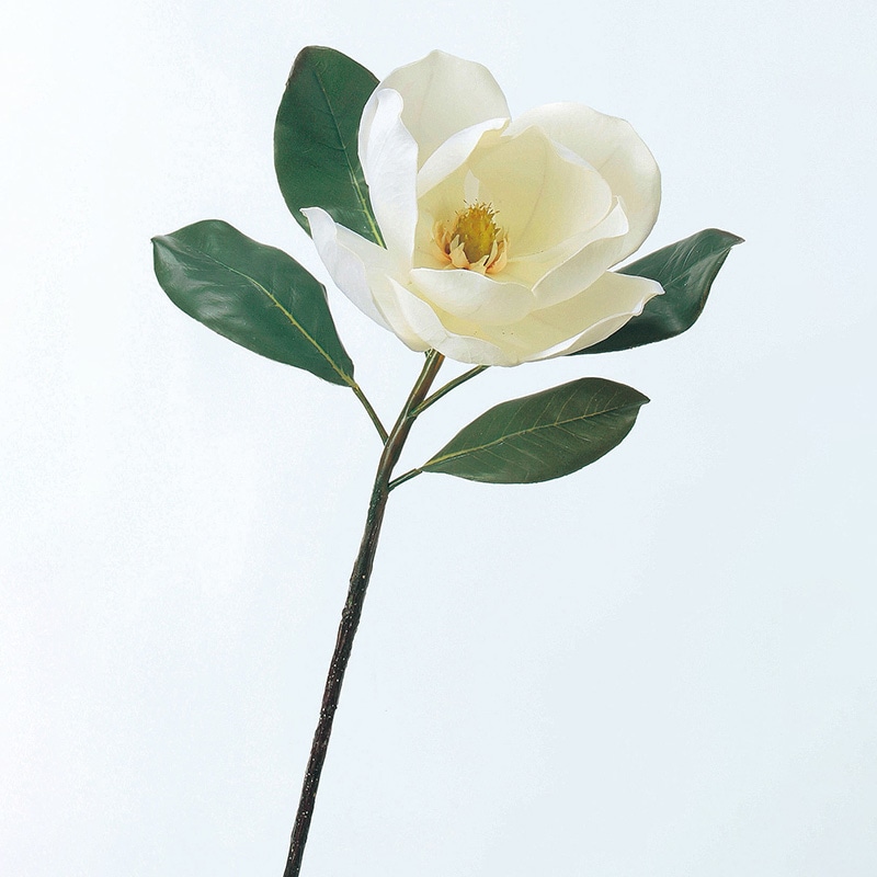 アスカ商会 造花 A-31265 マグノリア #001 ホワイト 1本(ご注文単位1本)【直送品】